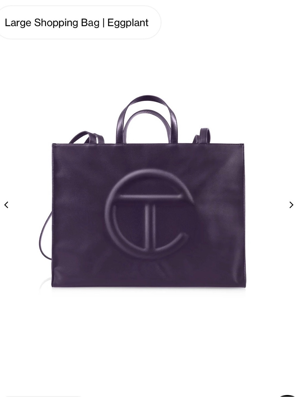 Telfar Large Shopping Bag - Eggplant